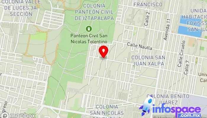 mapa de Bellavista Calle Bellavista Bus stop en Ciudad de México