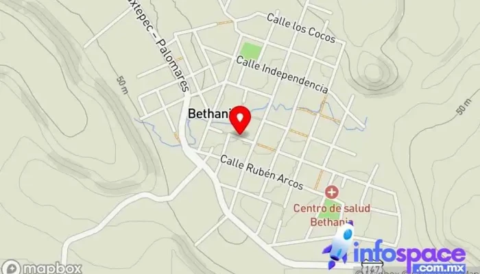 mapa de Bethania Tuxtepec Oaxaca  en Bethania