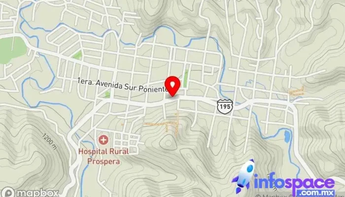 mapa de Bochil-Tuxtla Soc. Coop. Tercer Milenio Bochil S.c. De Rl Servicio de transporte en Bochil