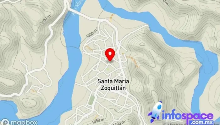 mapa de Bus stop to Oaxaca (unofficial) Empresa de autobuses en Santa María Zoquitlán