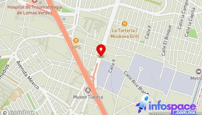 mapa de C. Vía Doctor Gustavo Baz Prada y C. Alce Blanco Bus stop en Naucalpan de Juárez