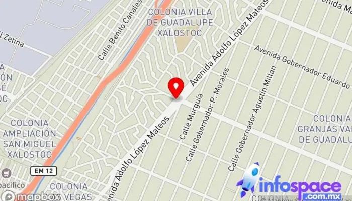 mapa de Calle Carlos Hank González & Av. R1-Vía Adolfo López Mateos Bus stop en Ecatepec de Morelos
