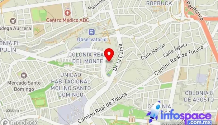 mapa de Caminante Terminal Poniente Servicio de transporte en Álvaro Obregón, Ciudad de México