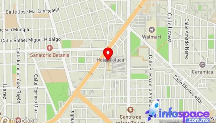 mapa de Caminante Terminal Toluca Empresa de autobuses en Toluca de Lerdo