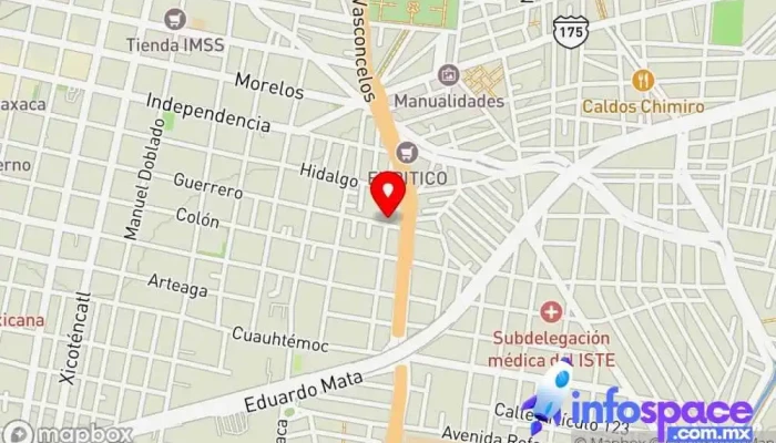 mapa de Camiones Sertexa Servicio de transporte en Oaxaca de Juárez