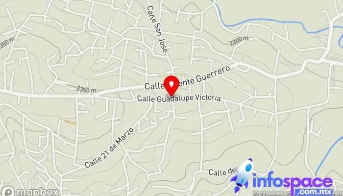 mapa de Capilla, C. Guadalupe Victoria Bus stop en Santiago Cuautlalpan