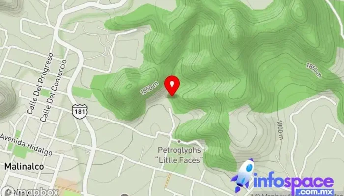 mapa de Casa Alamillo Hotel, Bed & Breakfast, Spa en Malinalco