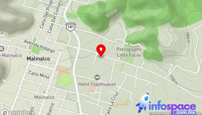 mapa de Casa de las Hermanas del Buen Samaritano Hospital en Malinalco