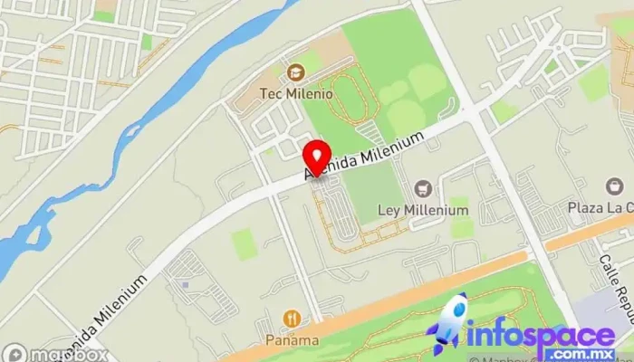 mapa de Central Camionera Millenium  en Culiacán Rosales