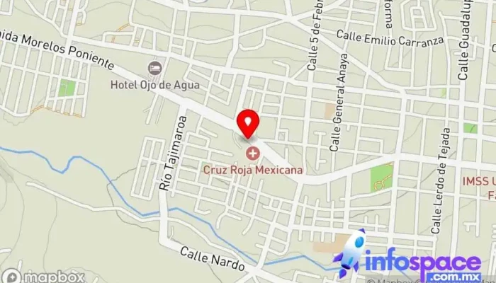 mapa de Central de autobuses - Terminal vieja Empresa de autobuses en Cdad. Hidalgo