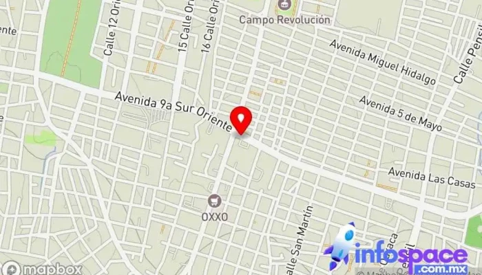 mapa de Central de Autobuses Aexa/Titanium [Tuxtla Gutiérrez] Servicio de transporte en Tuxtla Gutiérrez
