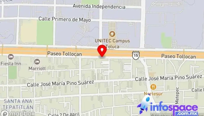 mapa de Central De Autobuses Caminante Servicio de transporte en Santa Ana Tlapaltitlán