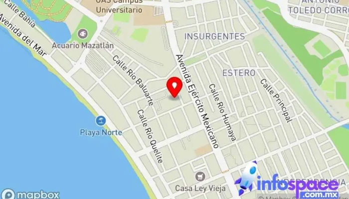mapa de Central de Autobuses de Mazatlán Estación de autobuses, Empresa de autobuses, Empresa de mensajería, Empresa de transporte por camión en Mazatlán