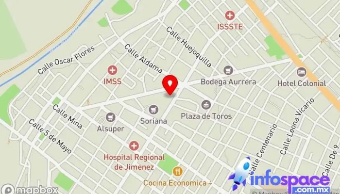 mapa de CENTRAL JIMENEZ Centro comercial en José Mariano Jiménez