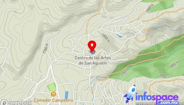 mapa de Centro de las Artes de San Agustín (CASA) Centro artístico, Atracción turística en San Agustín Etla