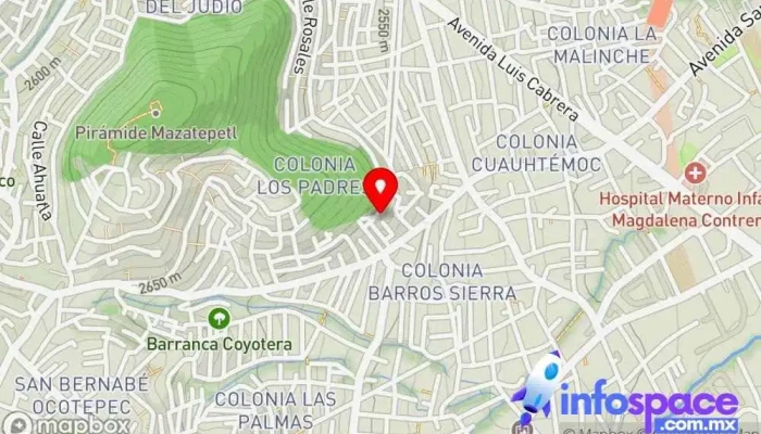 mapa de Ciudad De México Bus stop en Ciudad de México