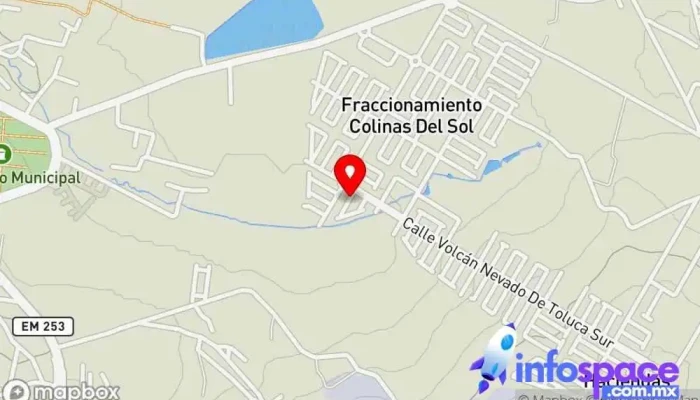 mapa de Colinas del sol Almoloya de Juárez Complejo de apartamentos en Fraccionamiento Colinas del Sol