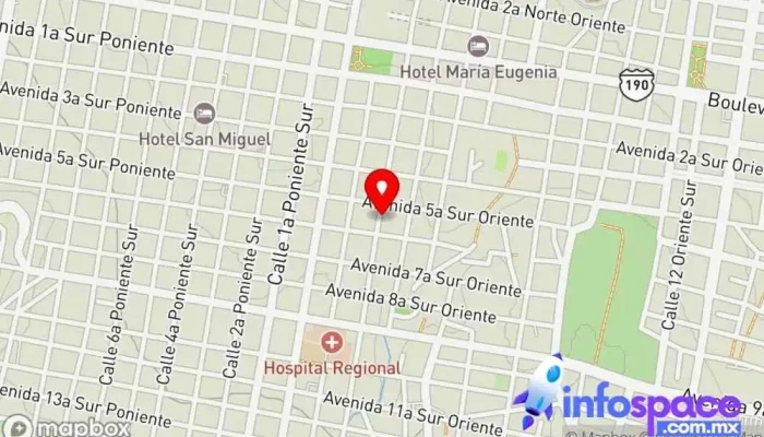 mapa de combi chicoasen Oficinas de empresa en Tuxtla Gutiérrez