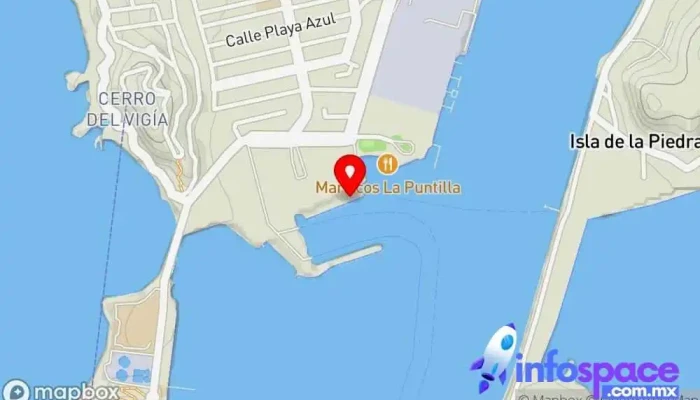 mapa de Cruise terminal Atracción turística en Mazatlán