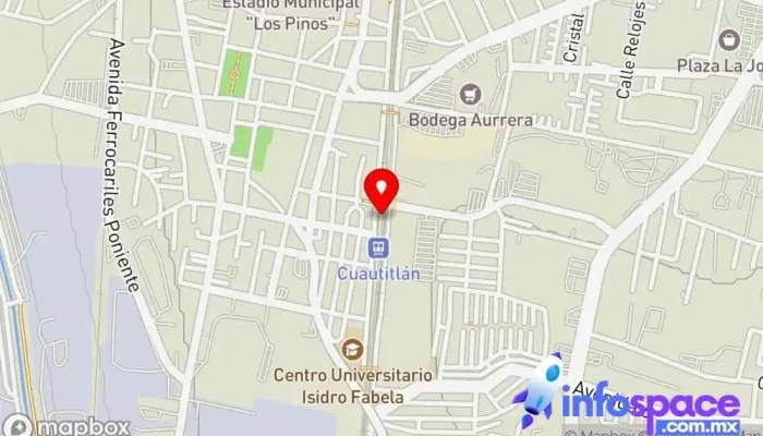 mapa de Cuautitlán Estación de tren en Cuautitlán