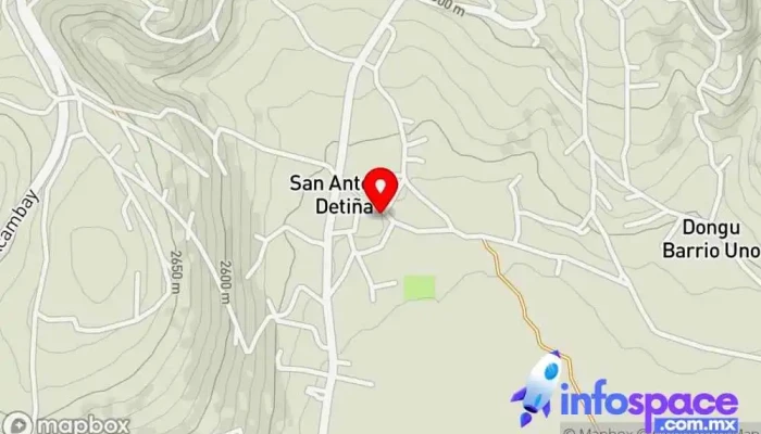 mapa de Detiña  en Detiña