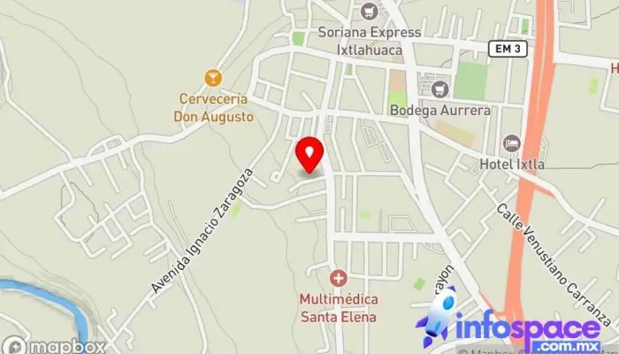 mapa de Edyitec Consultora informática, Servicio de tecnología de eventos en Ixtlahuaca de Rayón