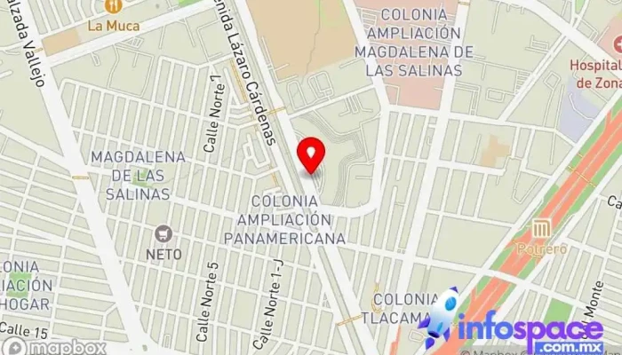 mapa de Eje Central Lázaro Cardenas - Autobuses del Norte Bus stop en Ciudad de México