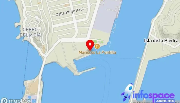 mapa de Embarcadero Playa Sur/South Beach Jetty Ferry transportation to Stone Island Servicio de transporte en Mazatlán