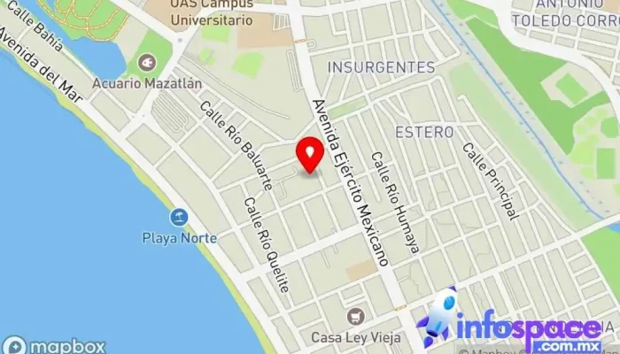 mapa de Enlaces Terrestres Nacionales Agencia expendedora de billetes de autobús, Servicio de comercio electrónico en Mazatlán