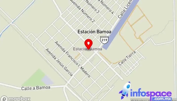 mapa de Estación Bamoa  en Estación Bamoa