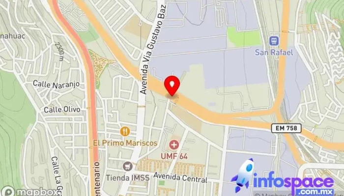 mapa de estacion de autobuses  en Tlalnepantla