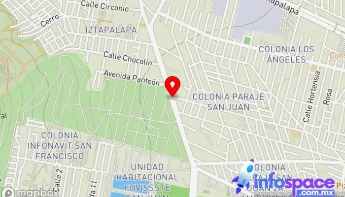 mapa de Estacion De Autobuses Estación de pesaje en Iztapalapa, Ciudad de México