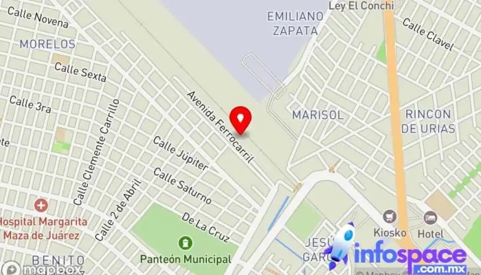 mapa de Estacion Ferrocarril Mazatlán Oficinas de empresa en Mazatlán