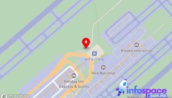 mapa de Estación Mexibus Terminal AIFA Servicio de transporte en Estado de México