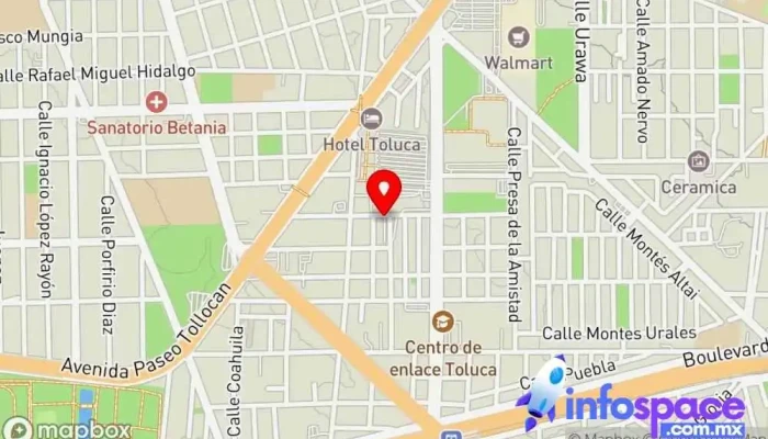 mapa de Estacionamiento Público Gustavo Baz y Taxis La Guadalupana Aparcamiento en Toluca de Lerdo