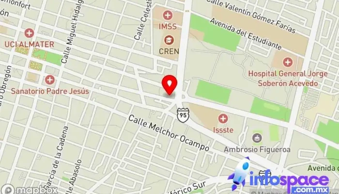 mapa de Estrella de Oro Estación de autobuses en Iguala de la Independencia