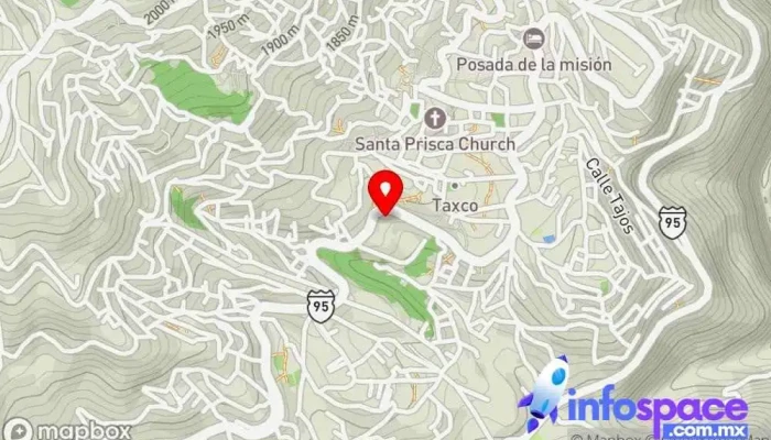 mapa de Estrella de Oro, Taxco Agencia de alquiler de autobuses, Servicio de transporte en Taxco de Alarcón