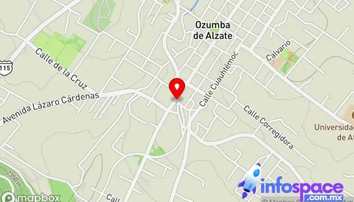 mapa de Estrella Roja Empresa de autobuses en Ozumba de Alzate