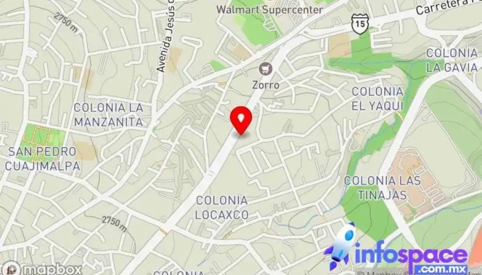 mapa de Evo Payments México Oficinas de empresa en Cuajimalpa de Morelos, Ciudad de México