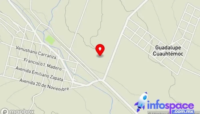 mapa de Ex Hacienda de Guadalupe Lugar de interés histórico en Tlaxcala