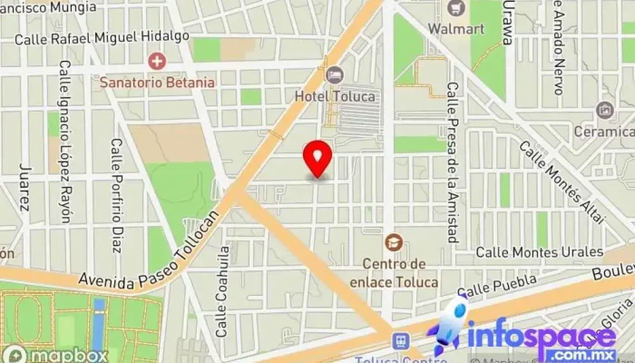 mapa de Excelencia Loma de Juárez Servicio de transporte en Toluca de Lerdo