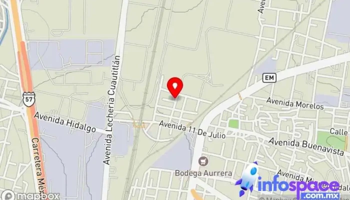 mapa de Ferrocarril y Terminal del Valle de México Servicio de transporte en Buenavista