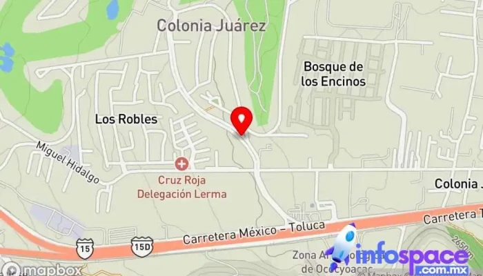 mapa de Fraccionamiento y Club de Golf Los Encinos Condominio en San Miguel Ameyalco