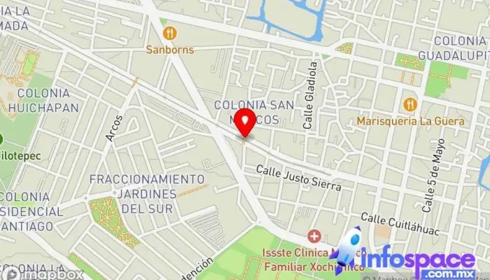 mapa de Francisco Goitia Estación de tren en Xochimilco, Ciudad de México