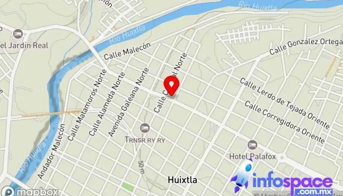 mapa de Fypsa Huixtla Servicio de transporte en Huixtla