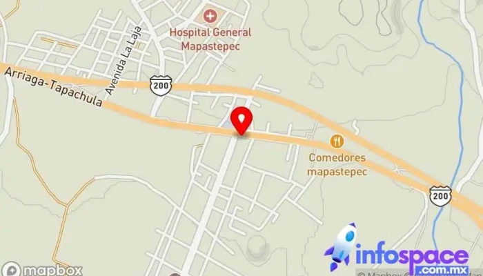 mapa de Fypsa Mapastepec Servicio de transporte en Mapastepec