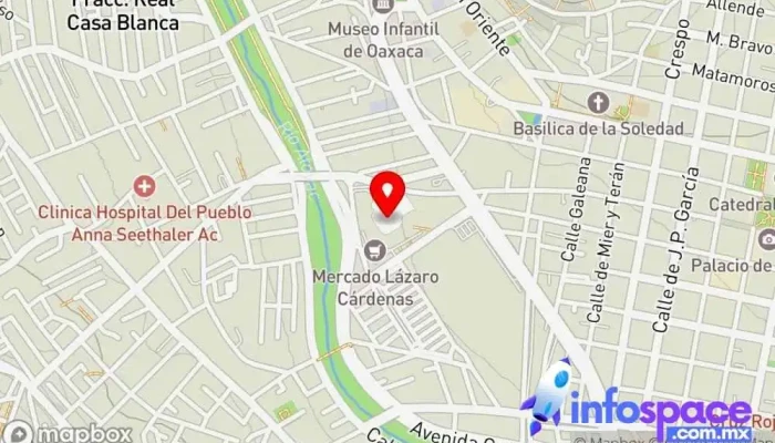 mapa de FYPSA OAXACA Servicio de envíos en Oaxaca de Juárez