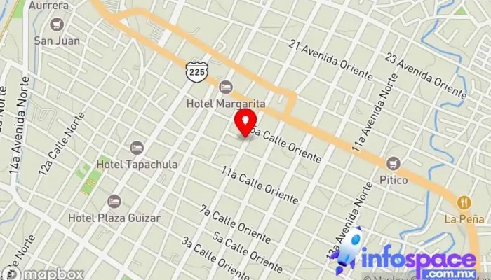 mapa de FyPSA [Terminal Tapachula] Servicio de transporte en Tapachula de Córdova y Ordóñez