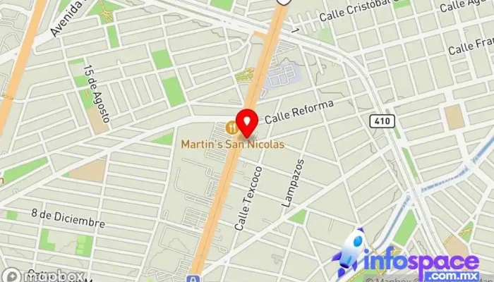 mapa de Grupo Senda Terminal San Nicolás Estación de autobuses en San Nicolás de los Garza