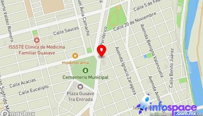 mapa de Guasave Bus stop en Guasave